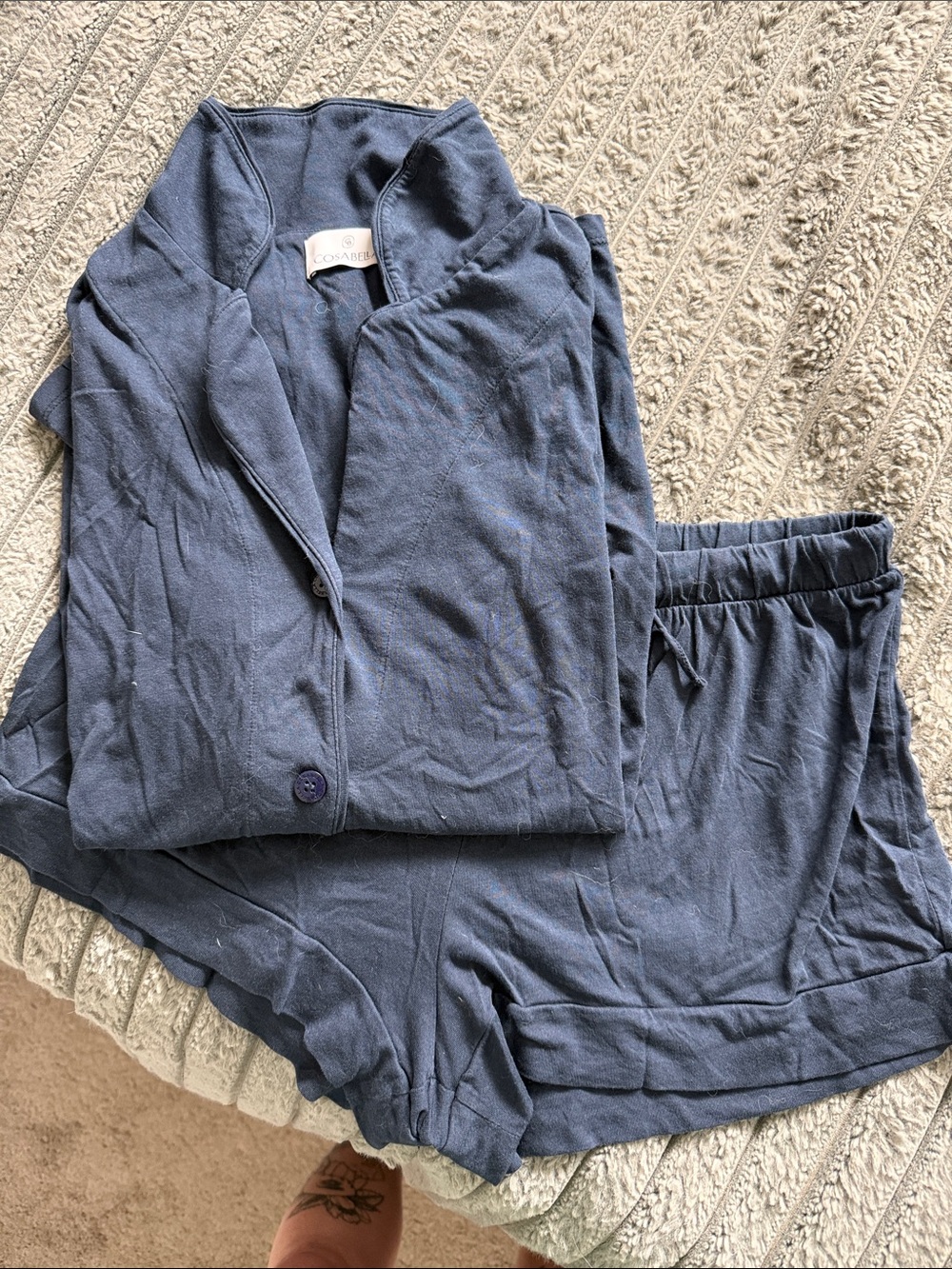Cosabella Navy Blue Pajama Set